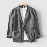 LEONARD コットンリネン混ブレザー
