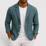 LEONARD コットンリネン混ブレザー