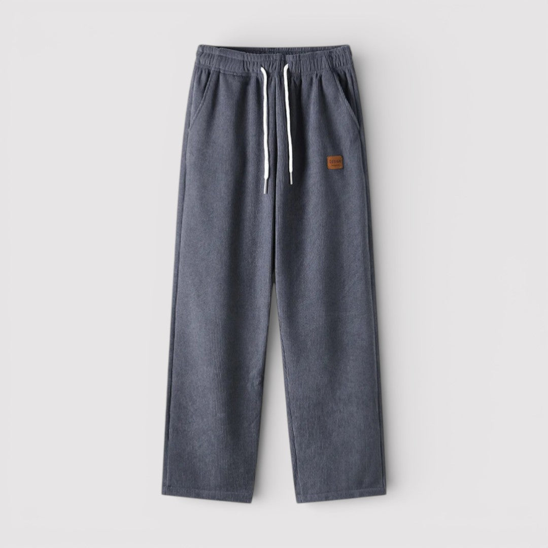 AZAEL 快適なコーデュロイのスウェットパンツ