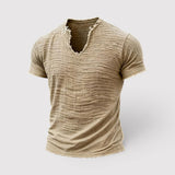 GERHARD 通気性のあるテクスチャードTシャツ