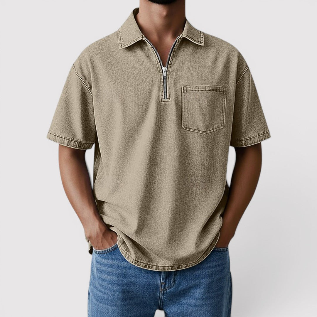 WES 軽量ハーフジップシャツ