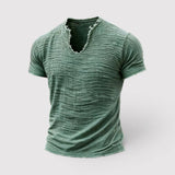 GERHARD 通気性のあるテクスチャードTシャツ