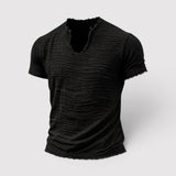 GERHARD 通気性のあるテクスチャードTシャツ