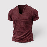 GERHARD 通気性のあるテクスチャードTシャツ
