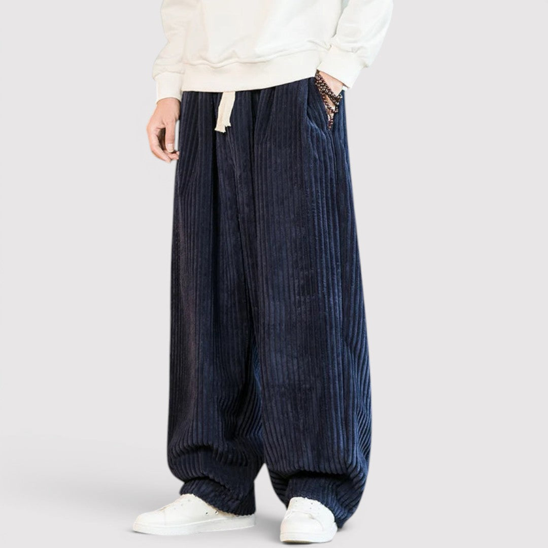 ZEP コーデュロイのワイドパンツ