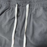 SIOY 通気性のあるリブ編みショーツ