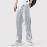 KARL 通気性のあるストライプパンツ