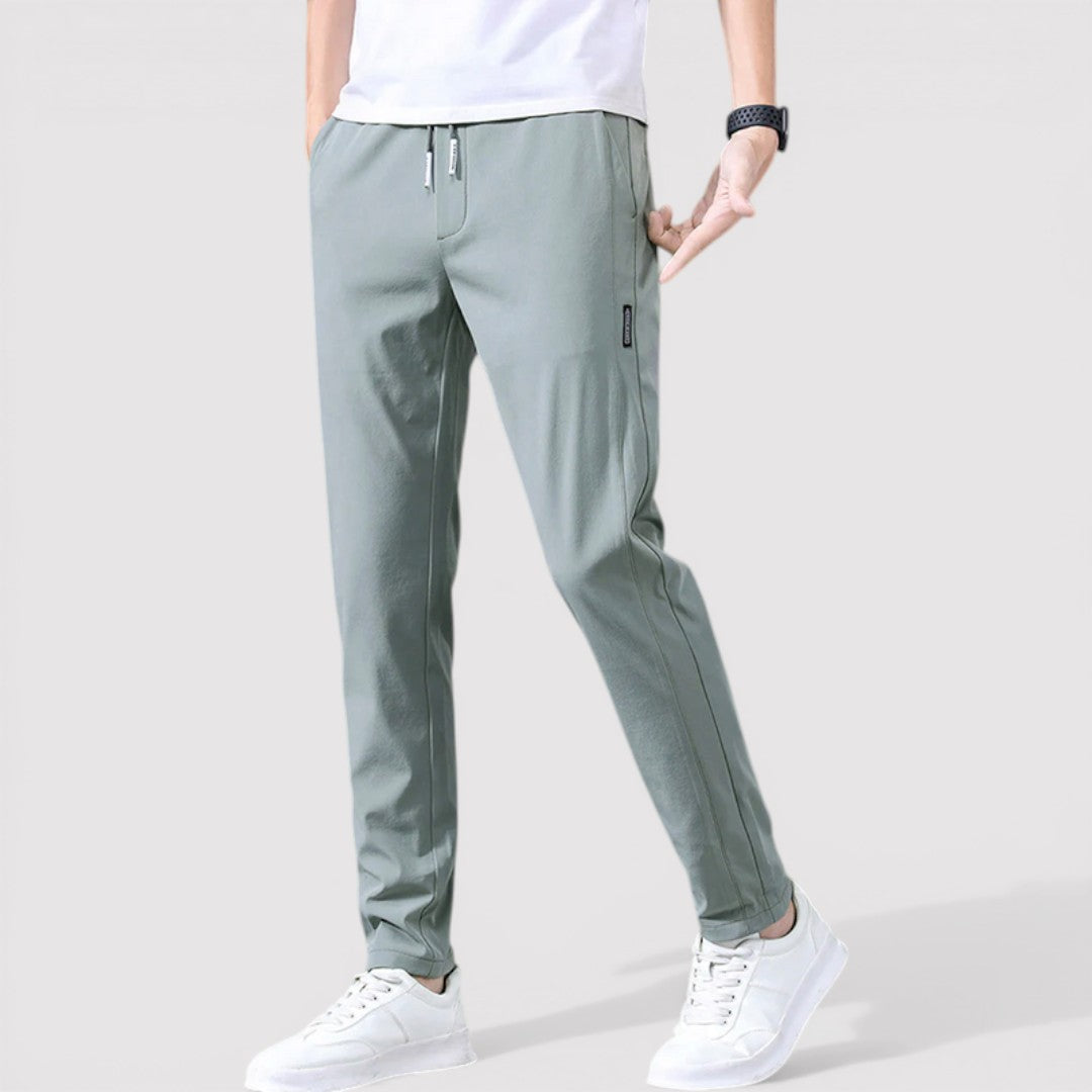 ROENO ストレッチテーパードパンツ
