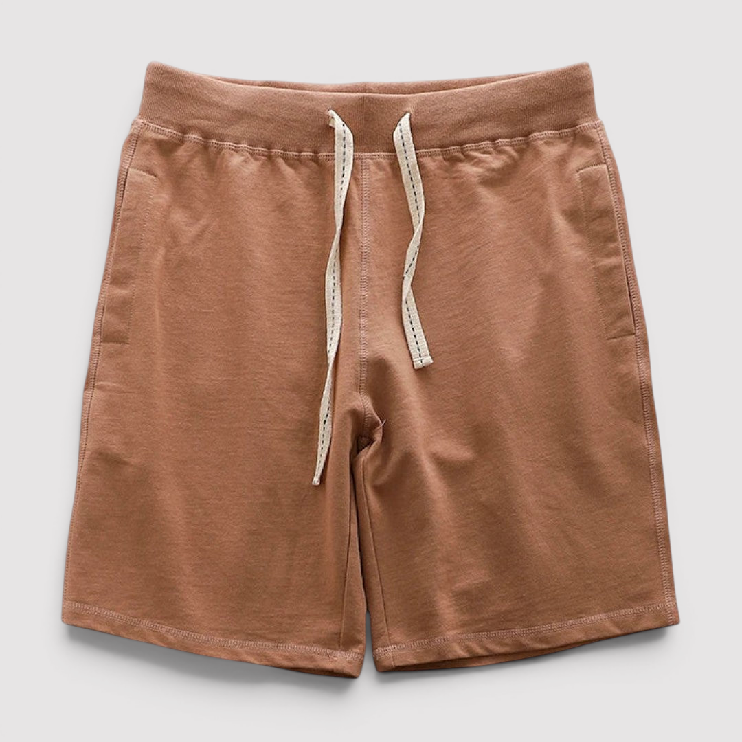 RIBO 通気性抜群のコットンショートパンツ